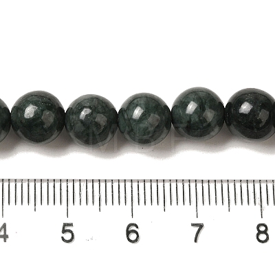 Natural Black Jade Beads Strands G-H067-A03-6MM-1