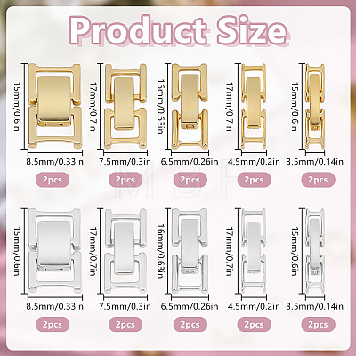 24Pcs 12 Styles Eco-Friendly Brass Watch Band Clasps KK-DR0001-65-1