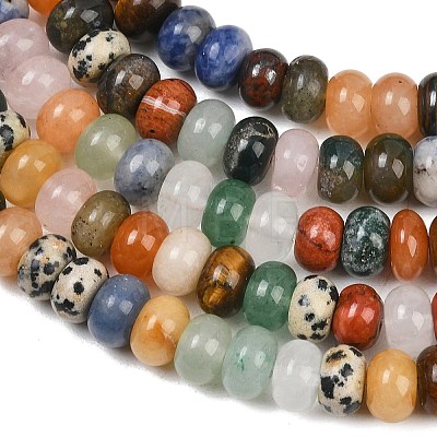 Natural Mixed Stone Beads Strands GG-CBAD029-B03-5x8mm-1