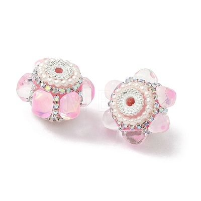 Sparkling Acrylic Rhinestone Beads CLAY-NH0003-01S-01-1