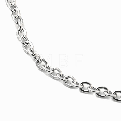 304 Stianless Steel Cable Chain Bracelet Making STAS-CJ0001-134P-1