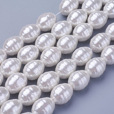 Shell Pearl Beads Strands BSHE-P030-03D-1