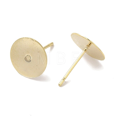 Brass Studs Earrings Finding KK-K383-05B-G-1