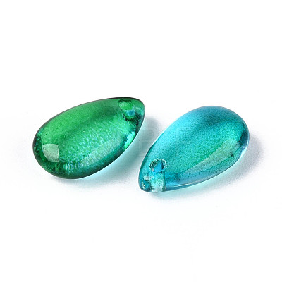 5Pcs Transparent Glass Beads X-GLAA-PW0001-25P-1