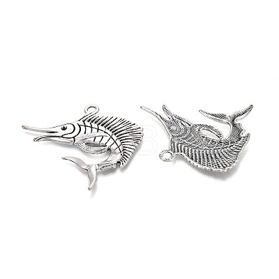 Tibetan Style Alloy Big Pendants TIBE-N014-01AS-1