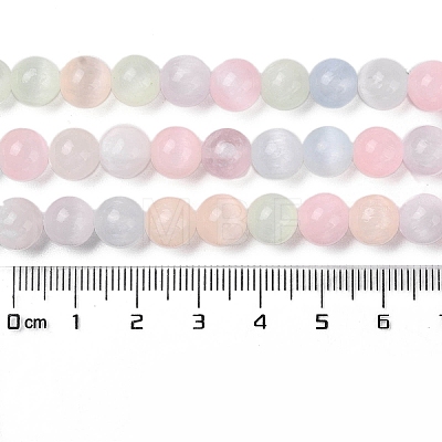 Macaron Color Natural Selenite Beads Strands G-Q162-A01-02A-02-1