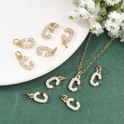 SHEGRACE Brass Micro Pave Clear Cubic Zirconia Pendants XGRQ29929-394G-C-1