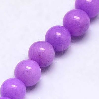 Natural Mashan Jade Round Beads Strands X-G-D263-8mm-XS24-1