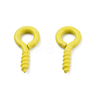 Spray Painted Iron Screw Eye Pin Peg Bails IFIN-N010-002B-14-1