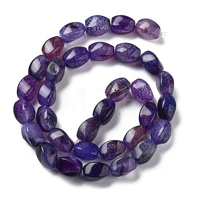 Natural Dragon Veins Agate Beads Strands G-G172-01N-1