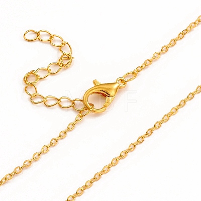 Iron Cable Chain Necklace Making MAK-I019-01C-G-1