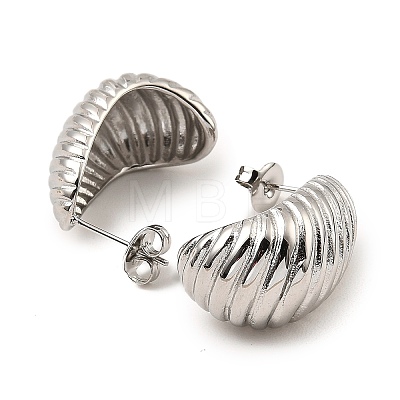 Non-Tarnish 304 Stainless Steel Stud Earrings for Women EJEW-G358-05P-1