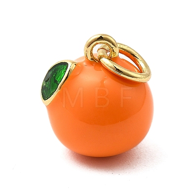 Brass Enamel Charms KK-P303-06B-G-1