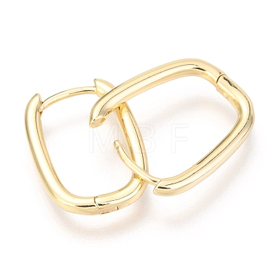 Brass Huggie Hoop Earrings X-EJEW-F245-07G-1