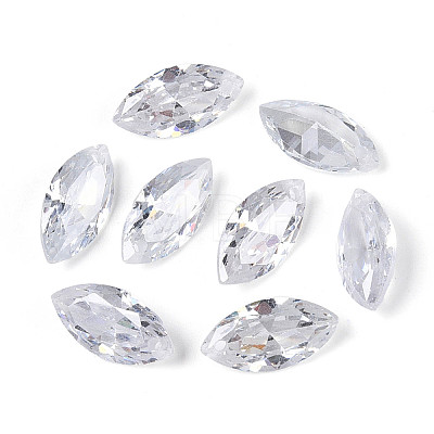 Horse Eye Cubic Zirconia Charms ZIRC-ZX004-06B-02-1