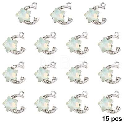 15Pcs Alloy Pendants FIND-YW0017-90D-1