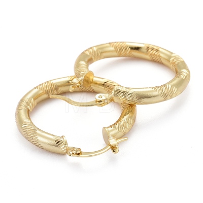 Brass Hoop Earring EJEW-P265-04G-1