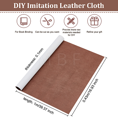 Olycraft 1Pc DIY Imitation Leather Cloth DIY-OC0010-65C-1