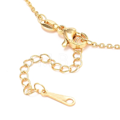 Brass Pendant Necklaces NJEW-D294-03G-01-1