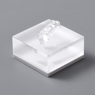 Square Acrylic Finger Ring Display Stands RDIS-WH0001-22-1