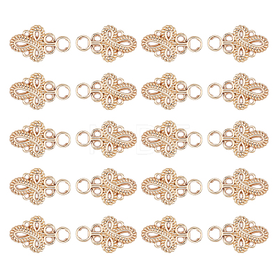 20Pcs Knot Zinc Alloy Adjustable Jean Button Pins FIND-FH0017-91G-1