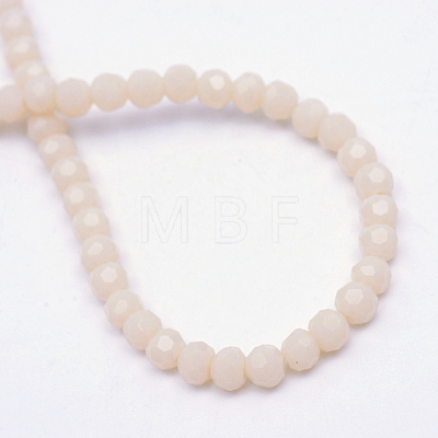 Opaque Solid Glass Bead Strands GLAA-R166-3mm-02D-1