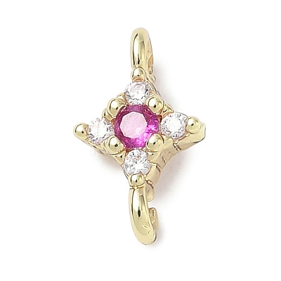 Brass Rhinestone Pendants RB-CBAA948-03G-1