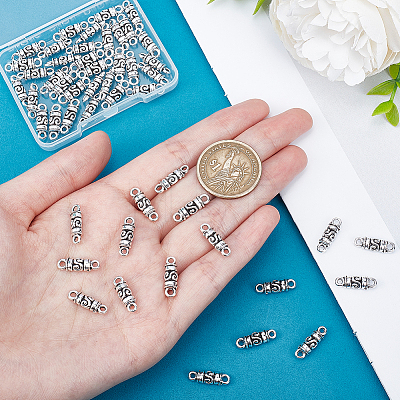 50Pcs Tibetan Style Alloy Connector Charms FIND-HY0001-14-1