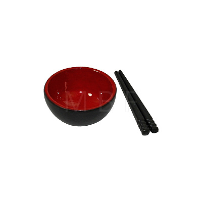 Mini Alloy Bowls and Chopsticks Set BOTT-PW0001-192-1