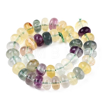 Natural Colorful Fluorite Beads Strands G-T138-75-1