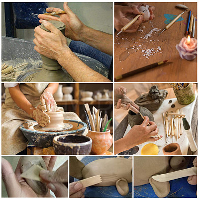 BENECREAT Ceramic Pottery Clay Model Home Craft Art TOOL-BC0008-18-1