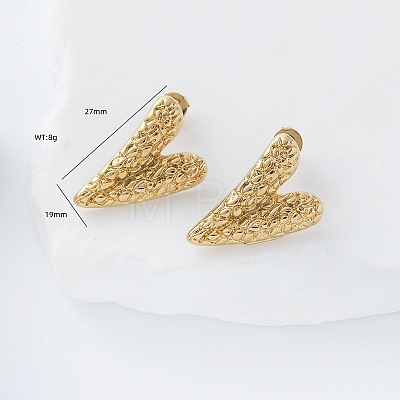 Valentine's Day 304 Stainless Steel Stud Earrings DC4615-1