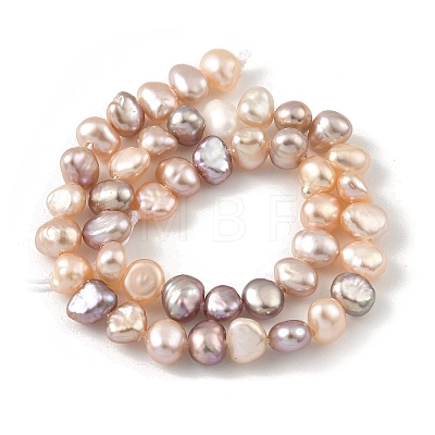 Natural Cultured Freshwater Pearl Beads Strands PEAR-A006-02F-1