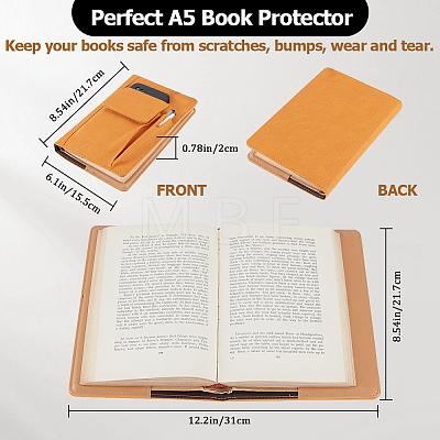 PU Leather Book Cover AJEW-WH20010-24C-1