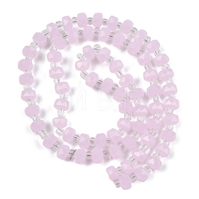 Imitation Jade Glass Beads Strands GLAA-P076-01B-01-1