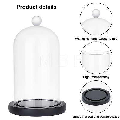 Glass Dome Cover AJEW-WH0307-75B-1