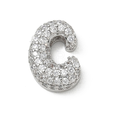 Brass Micro Pave Cubic Zirconia Pendants KK-A300-02P-C-1