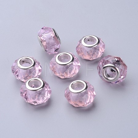 Handmade Glass European Beads GPDL25Y-29-1