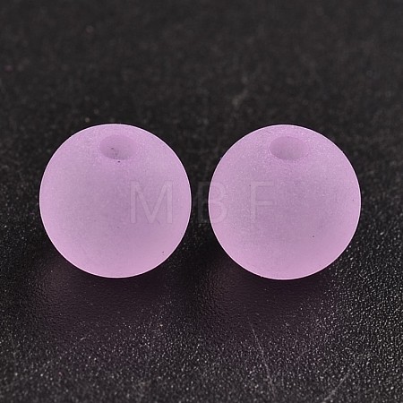Transparent Acrylic Ball Beads FACR-R021-8mm-08-1