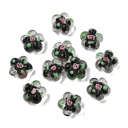 15PCS Handmade Lampwork Beads LAMP-YW0001-66D-1