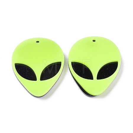 Opaque Acrylic Pendants MACR-P023-01E-1