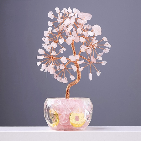 Natural Rose Quartz Sculpture Display Decorations PW-WG149A9-03-1