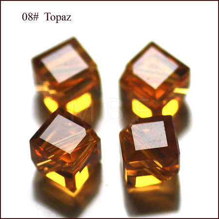 Imitation Austrian Crystal Beads SWAR-F069-6x6mm-08-1