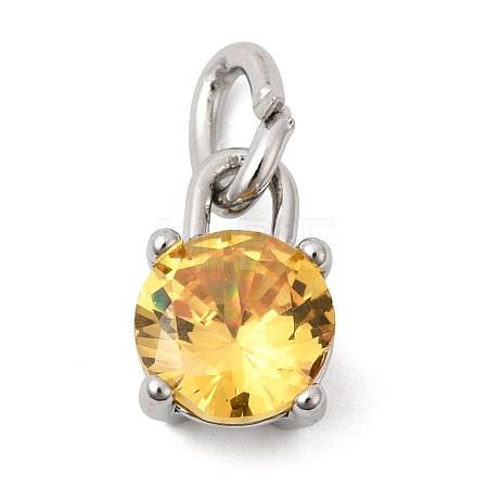 Birthdaystone Theme November 304 Stainless Steel Charms STAS-B128-60P-11-1