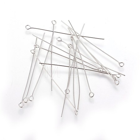 Tarnish Resistant Stainless Steel Eye Pin X-STAS-E013-0.6x50mm-1