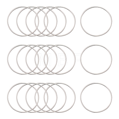 Tarnish Resistant 304 Stainless Steel Linking Ring STAS-T047-15C-1