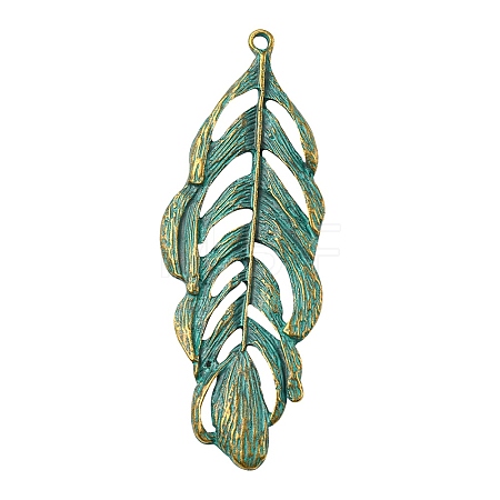 Tibetan Style Alloy Pendants PALLOY-YW0001-34-1