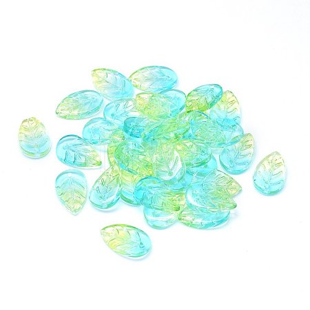 Transparent Glass Pendants GLAA-H016-08H-14-1