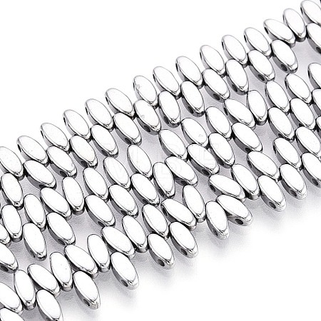 Electroplated Synthetic Non-magnetic Hematite Beads Strands G-T139-65I-1