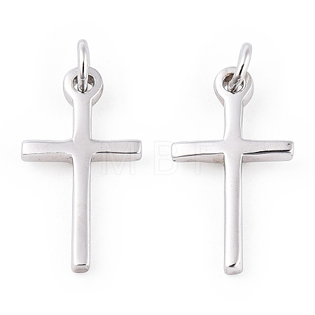 925 Sterling Silver Religion Cross Charms STER-T007-51P-1